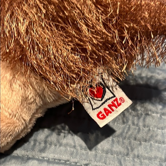 GANZ Tan and Brown Plush Dog Toys with Fluffy Fur - Picture 6 of 7